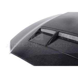 Ford Shelby GT500 Hood - Anderson Composites - Ram Air Type-CR Carbon Fiber - `10-`14